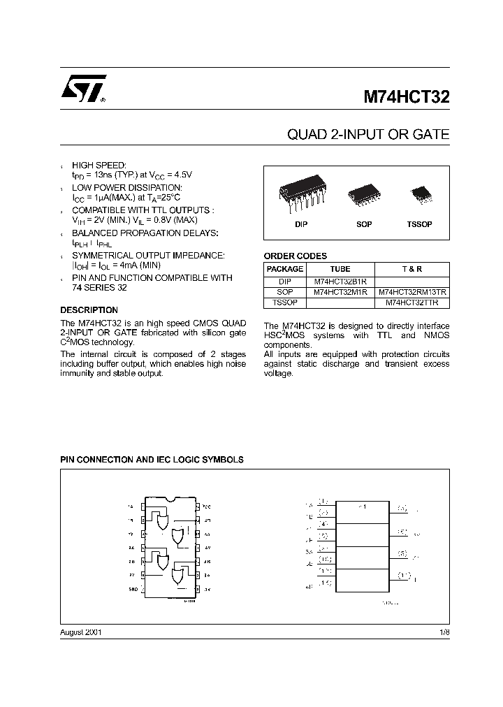 M74HCT32_19031.PDF Datasheet