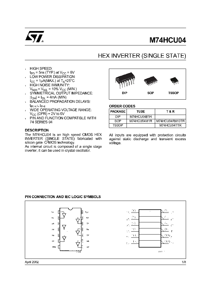 M74HCU04_4379.PDF Datasheet