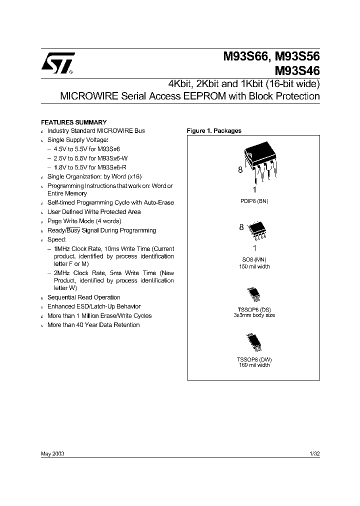 M93S66MN_88572.PDF Datasheet