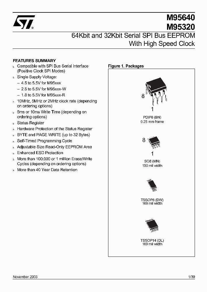 M95160BN_104907.PDF Datasheet