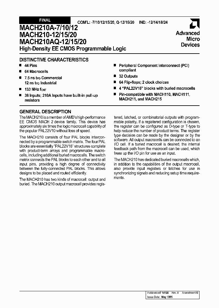MACH210-12_99899.PDF Datasheet