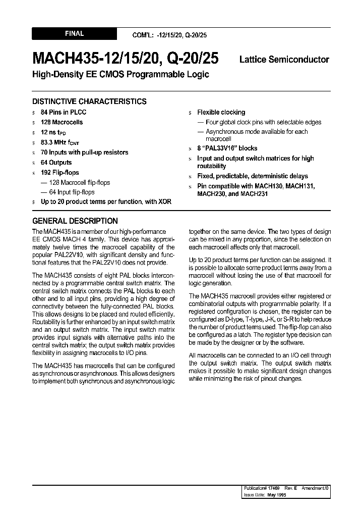 MACH435-12_153057.PDF Datasheet