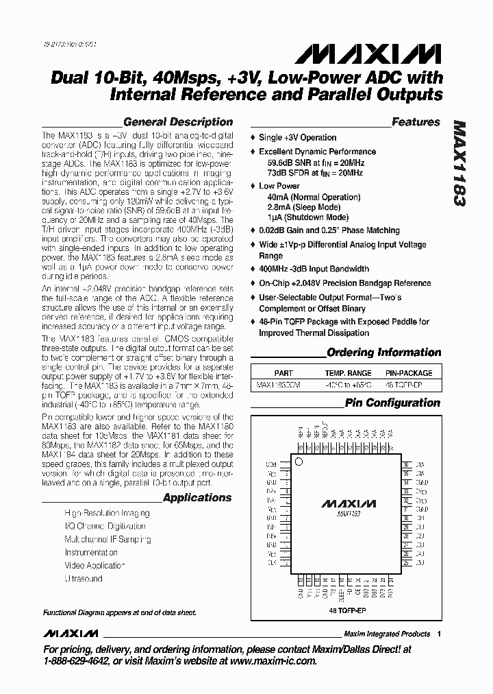MAX1183_155775.PDF Datasheet