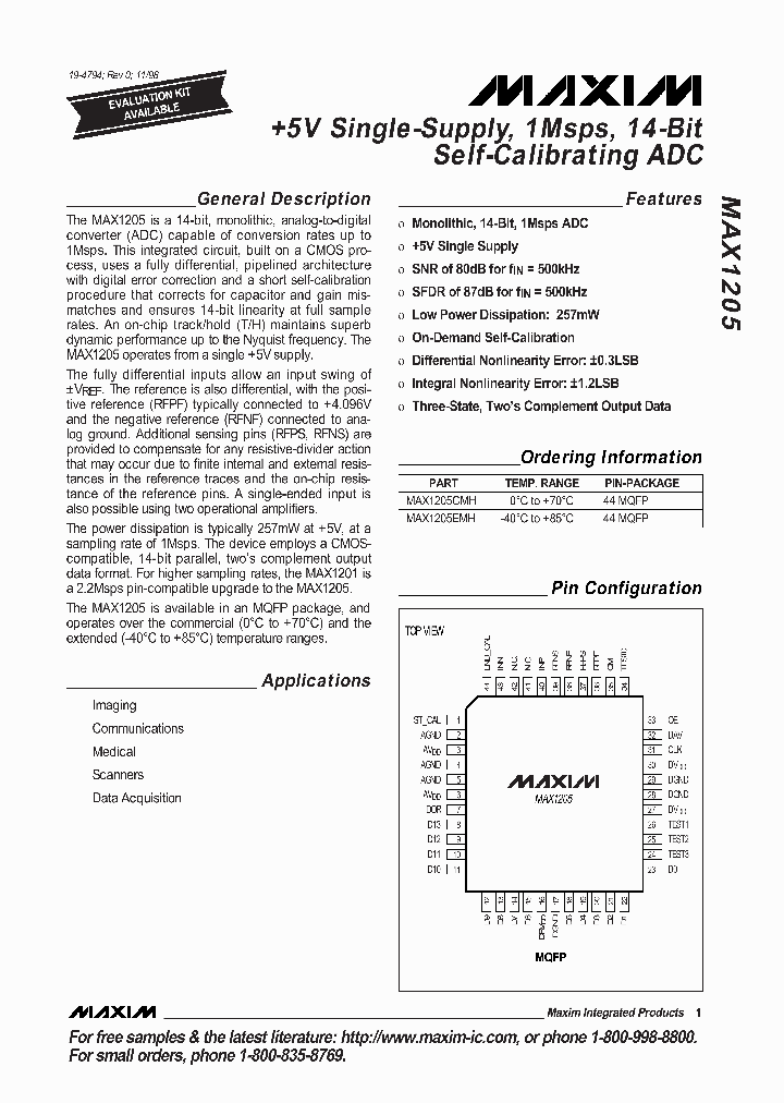 MAX1205_50010.PDF Datasheet