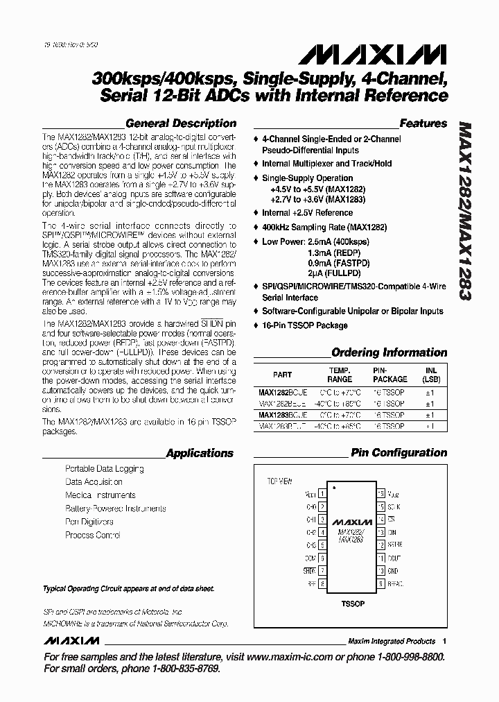 MAX1282_50224.PDF Datasheet