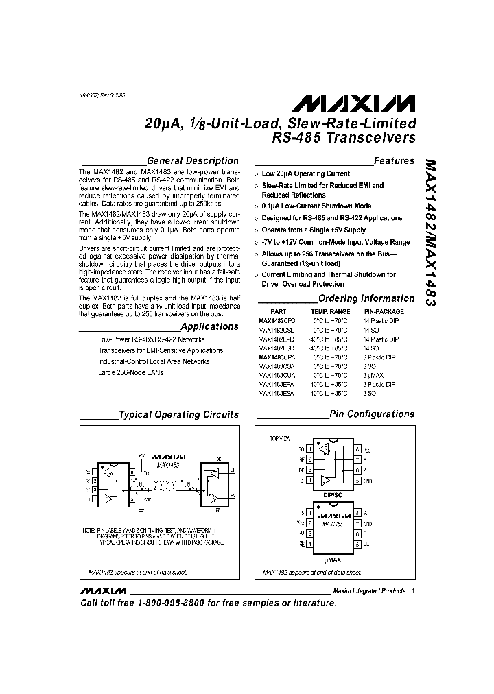 MAX1482_50354.PDF Datasheet