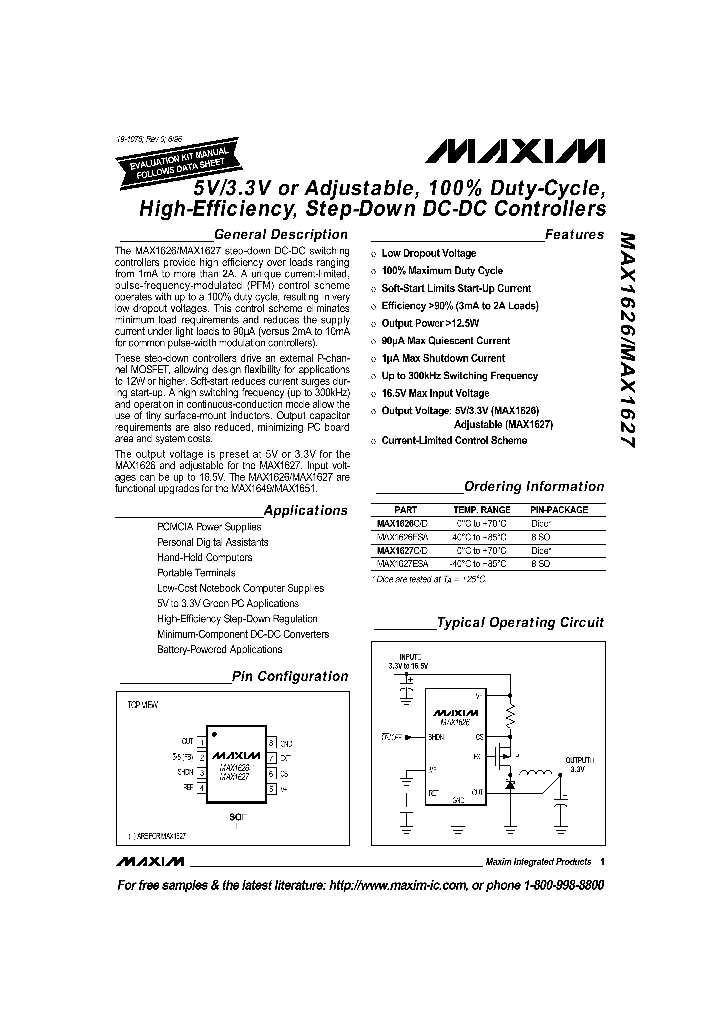 MAX1626_155370.PDF Datasheet