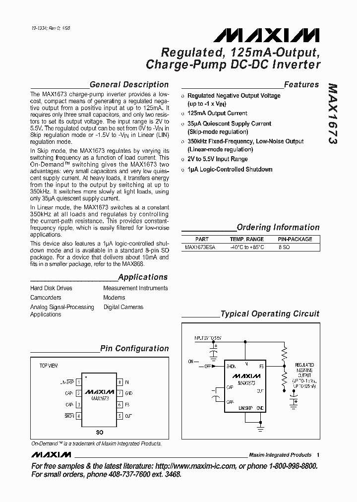 MAX1673_38401.PDF Datasheet