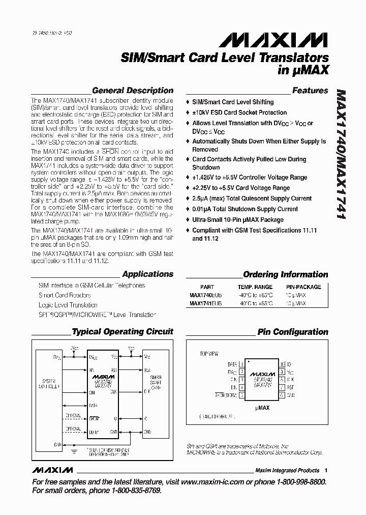 MAX1741EUB_96895.PDF Datasheet