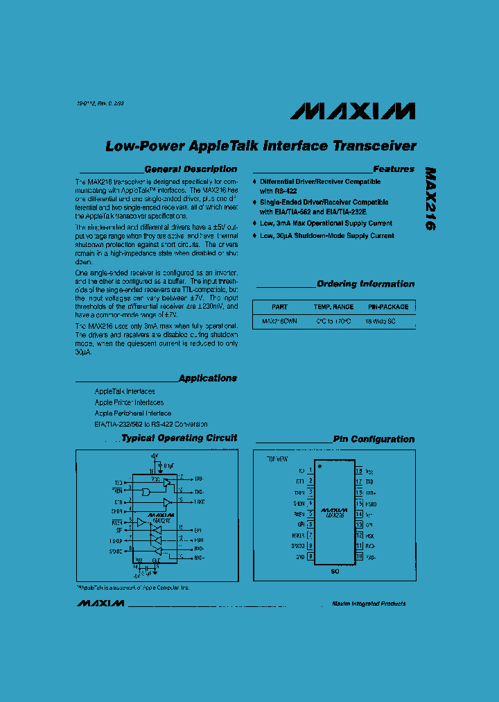 MAX216_50846.PDF Datasheet