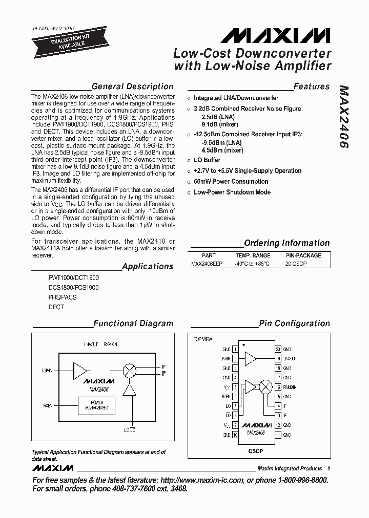 MAX2406_51089.PDF Datasheet