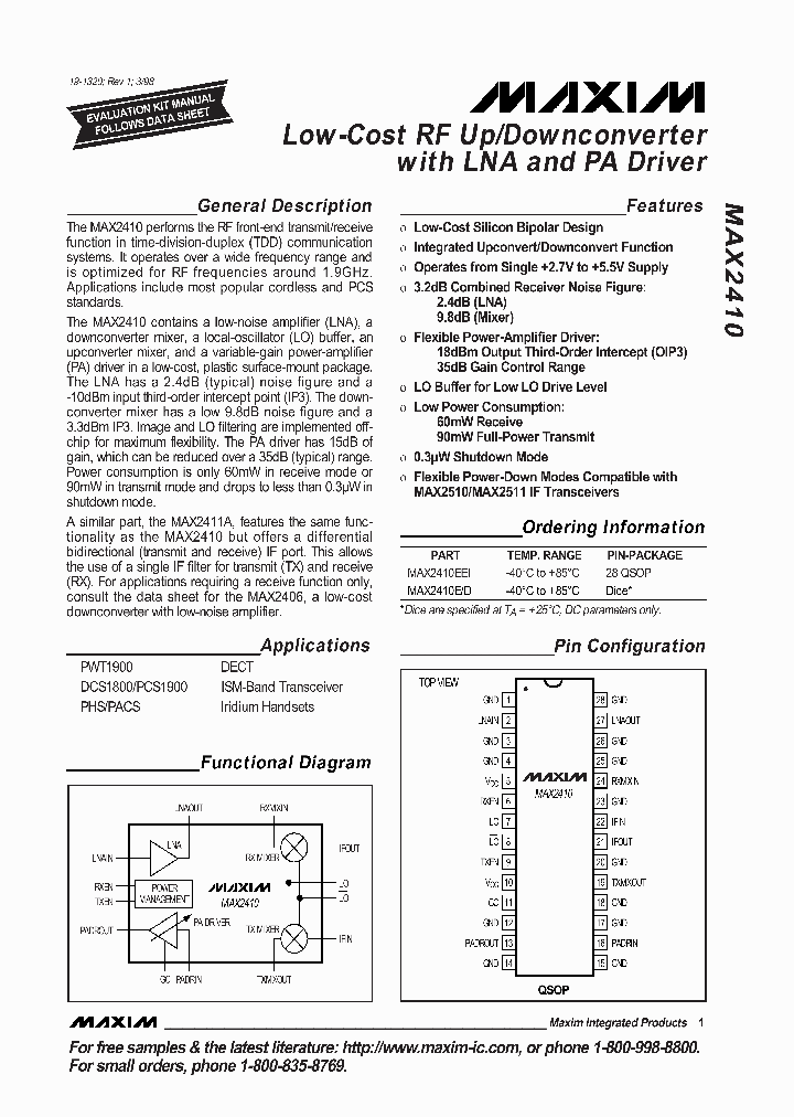 MAX2410_51177.PDF Datasheet
