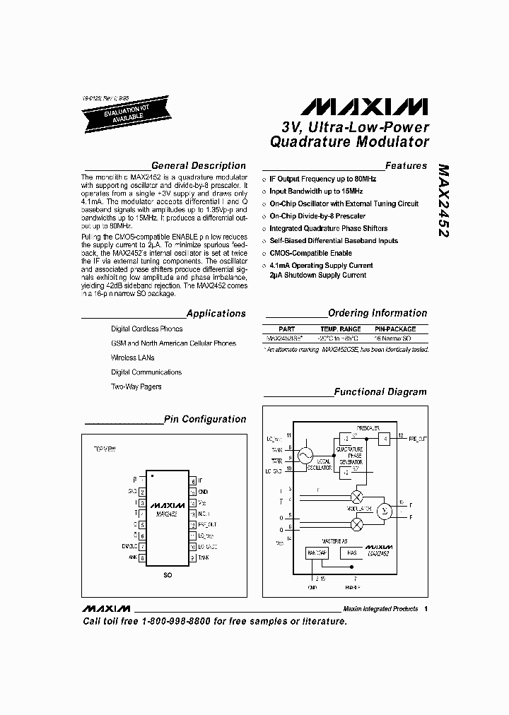 MAX2452_167915.PDF Datasheet