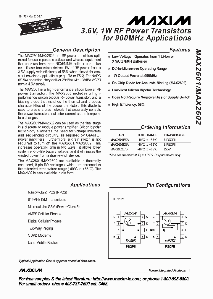MAX2601_136105.PDF Datasheet