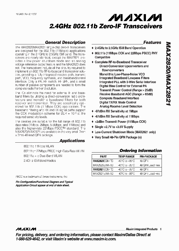 MAX2820_46569.PDF Datasheet