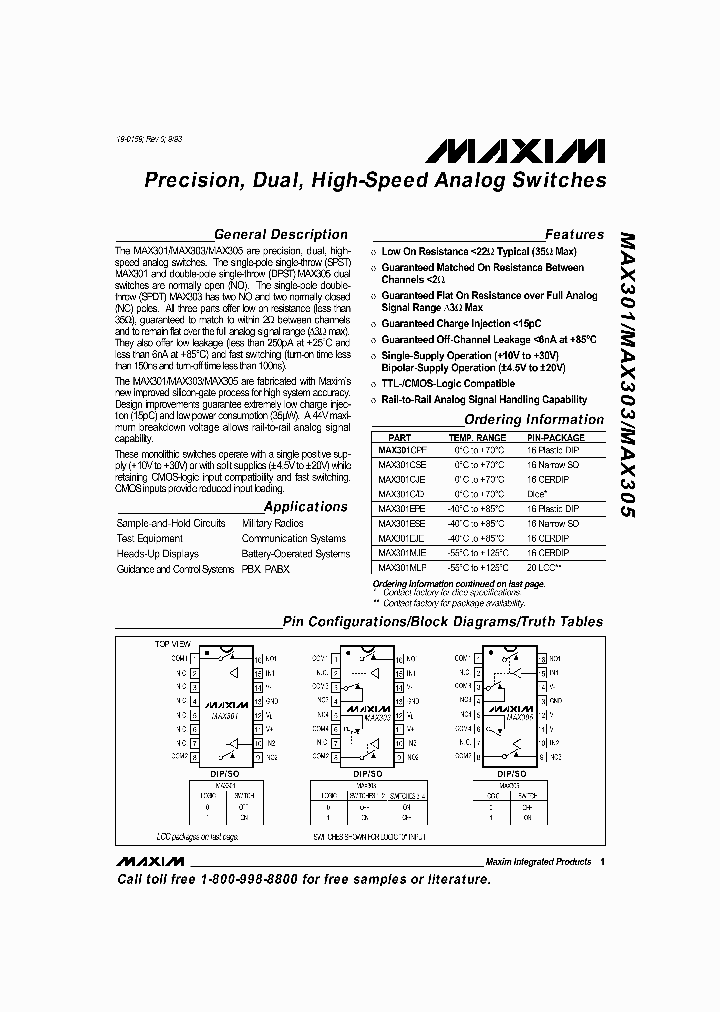 MAX301_2850.PDF Datasheet