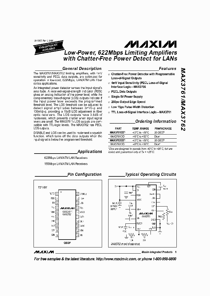 MAX3761_163582.PDF Datasheet