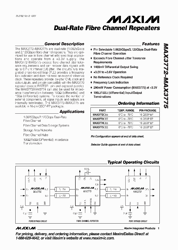 MAX3772_140149.PDF Datasheet