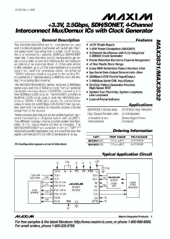 MAX3831_138997.PDF Datasheet