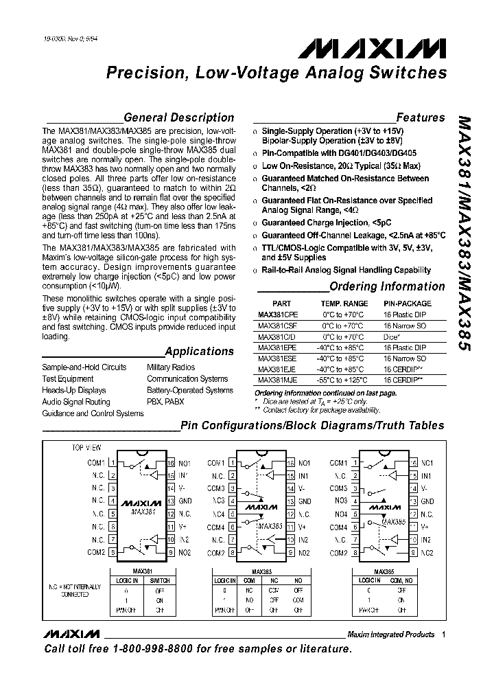 MAX383_138996.PDF Datasheet