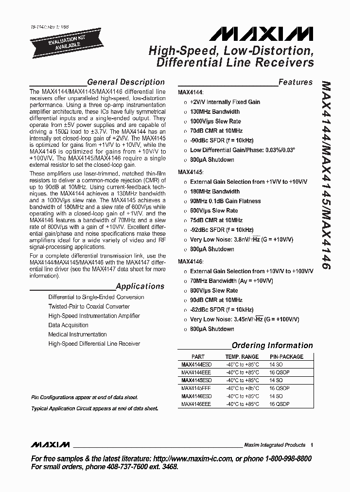 MAX4144_91845.PDF Datasheet