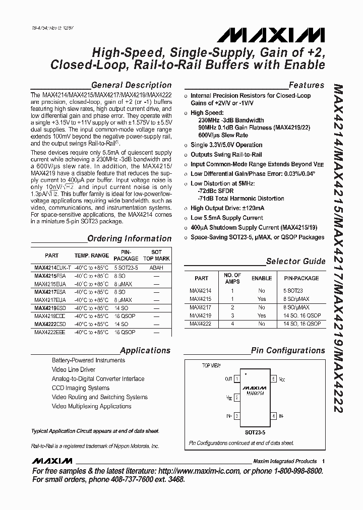 MAX4222_97491.PDF Datasheet