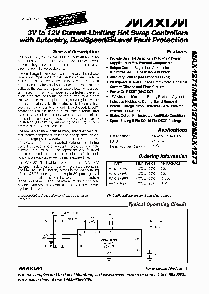 MAX4271_15294.PDF Datasheet