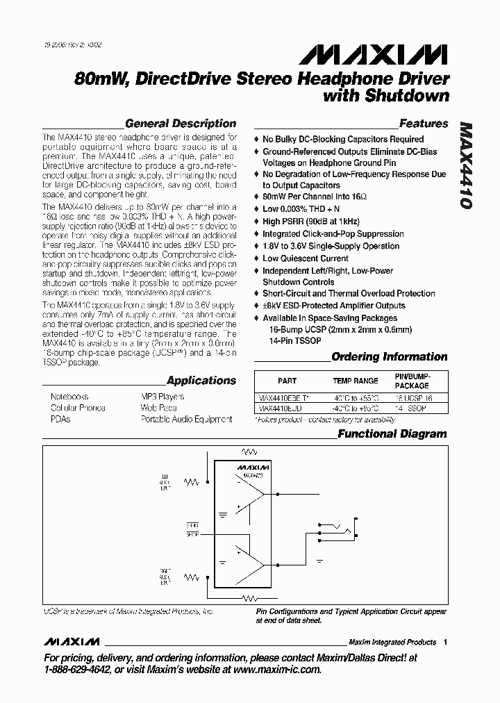 MAX4410_148377.PDF Datasheet