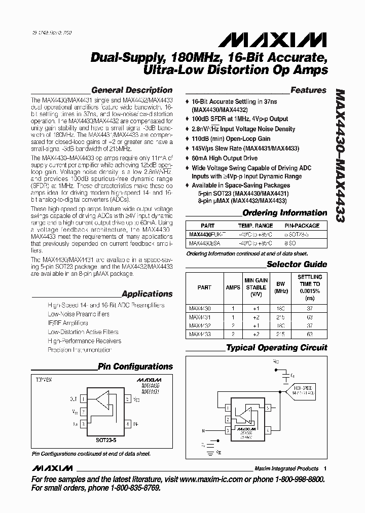 MAX4430_183407.PDF Datasheet