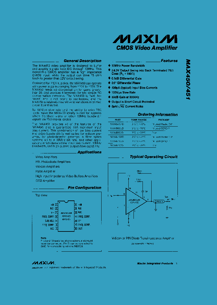 MAX450-MAX451_83006.PDF Datasheet