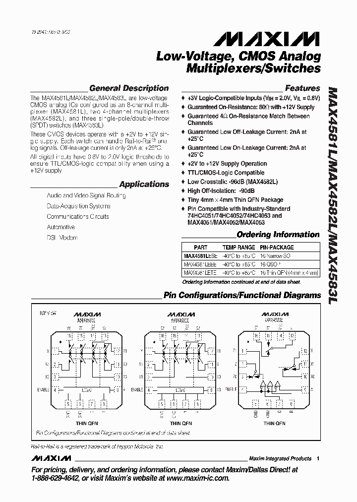 MAX4581L_82069.PDF Datasheet