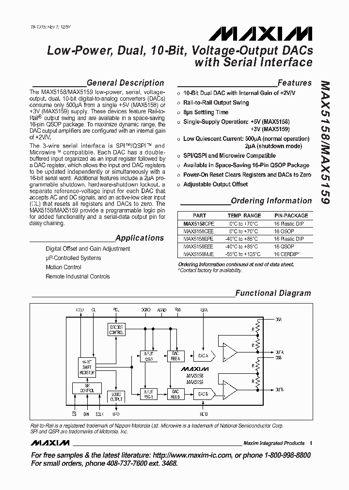 MAX5158_116604.PDF Datasheet