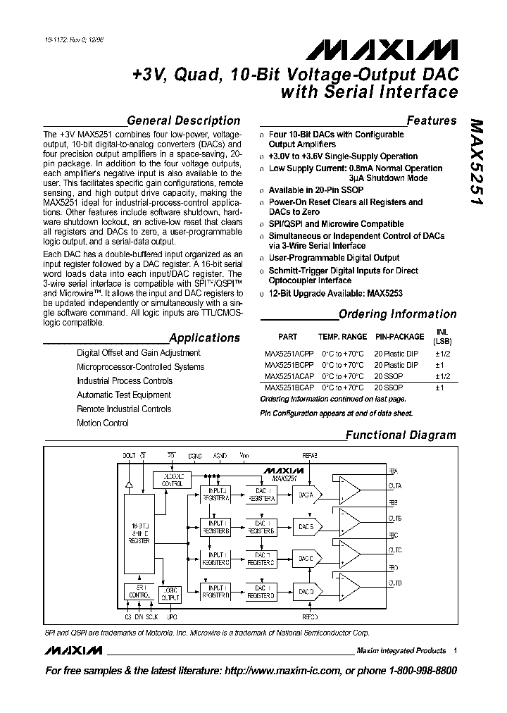 MAX5251_113794.PDF Datasheet