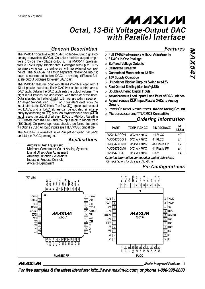 MAX547_147399.PDF Datasheet