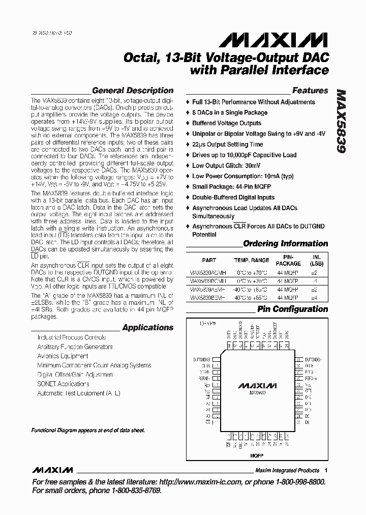 MAX5839_47887.PDF Datasheet
