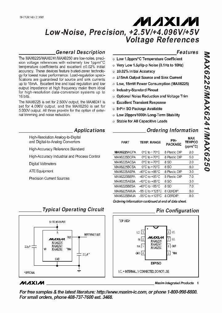 MAX6225_15570.PDF Datasheet
