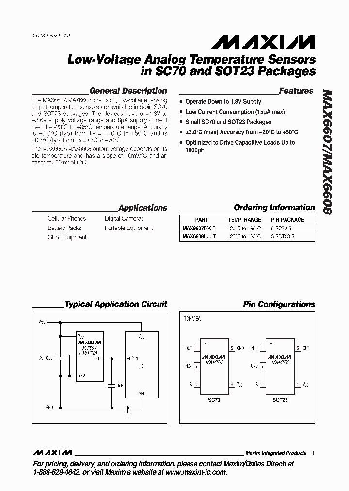 MAX6607_131742.PDF Datasheet