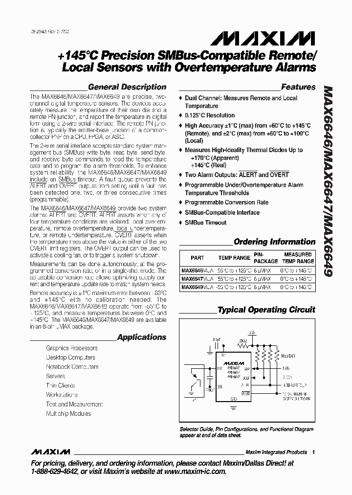 MAX6646_101489.PDF Datasheet