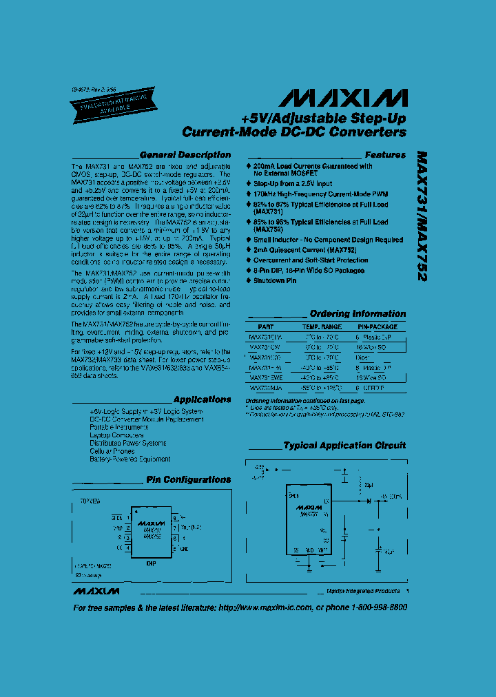 MAX731-MAX752_48173.PDF Datasheet