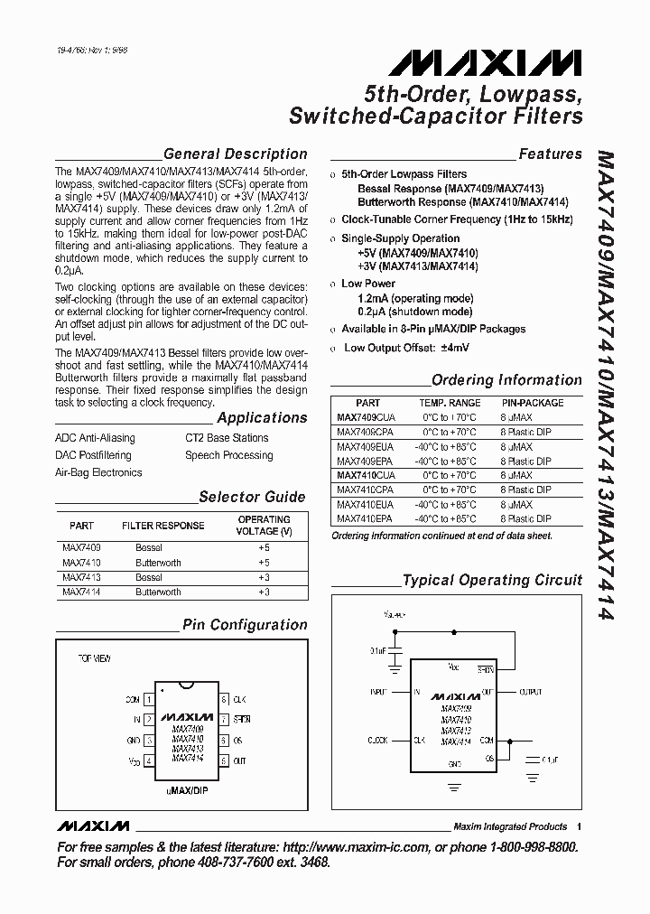 MAX7410_101293.PDF Datasheet
