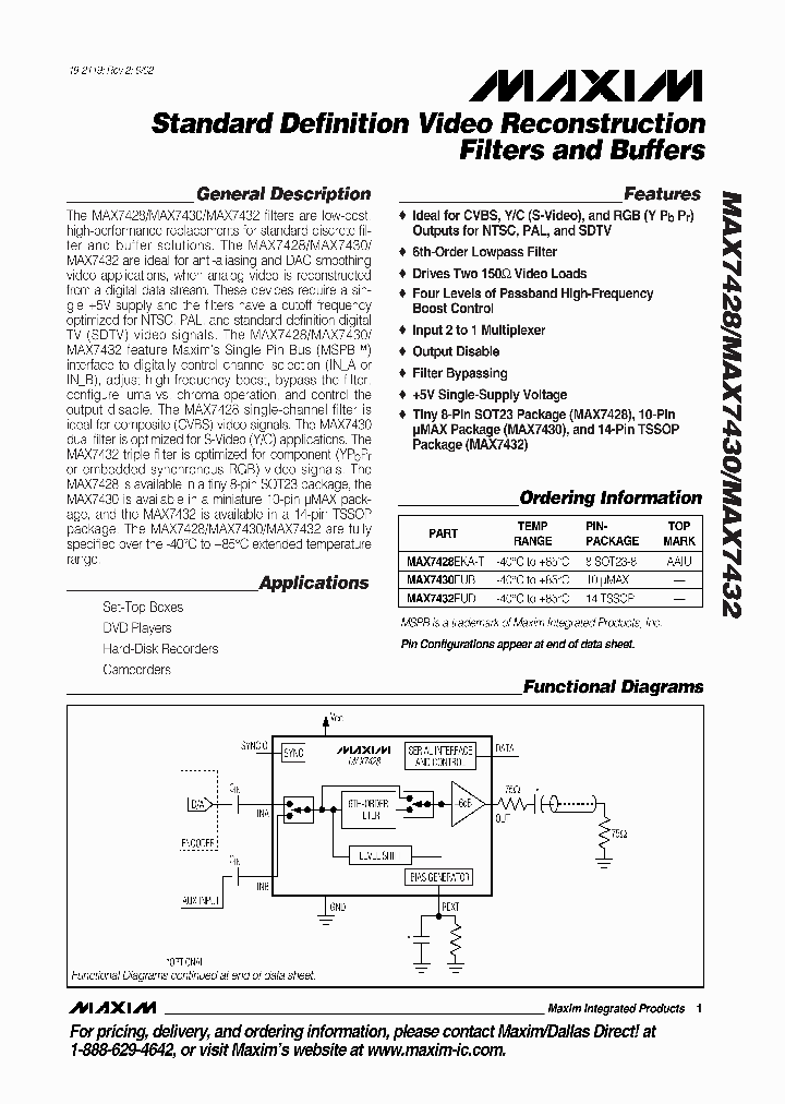 MAX7428-MAX7432_102405.PDF Datasheet