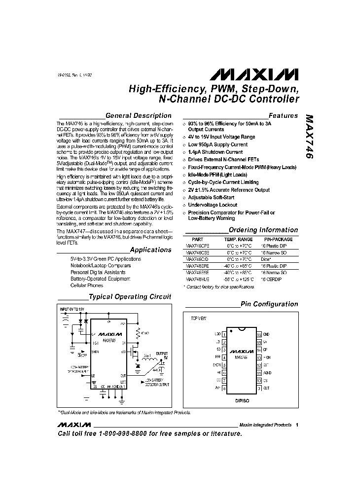 MAX746_146364.PDF Datasheet