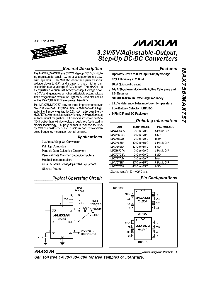 MAX756_124566.PDF Datasheet