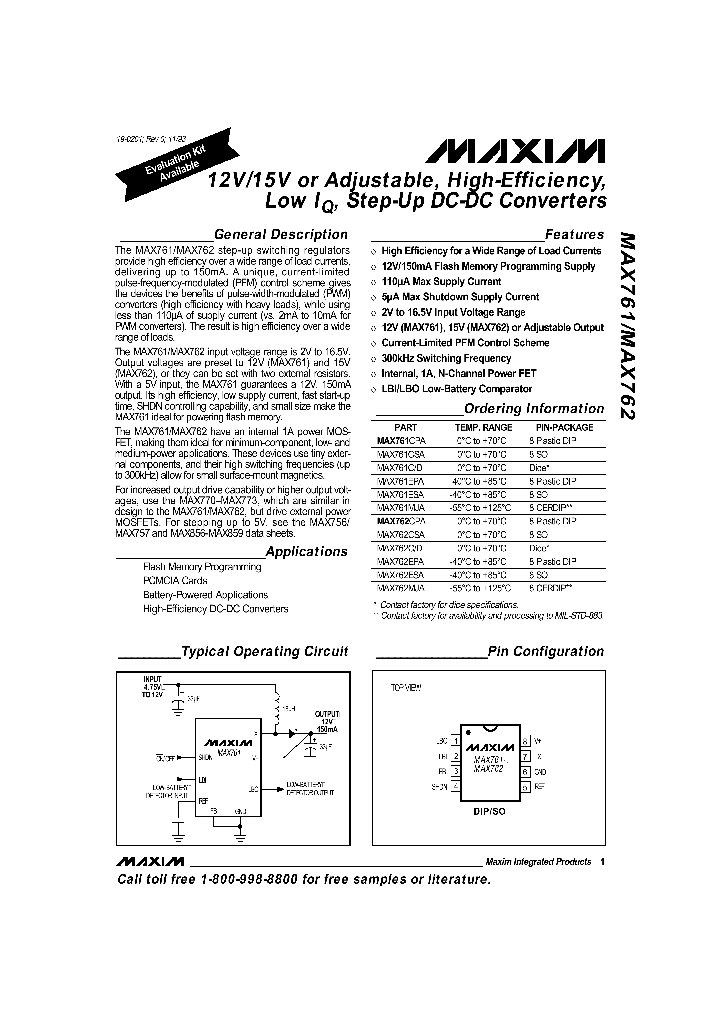 MAX761_15768.PDF Datasheet