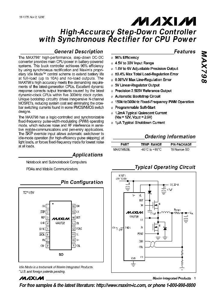 MAX798_132828.PDF Datasheet