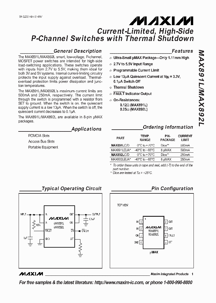 MAX891L_101217.PDF Datasheet
