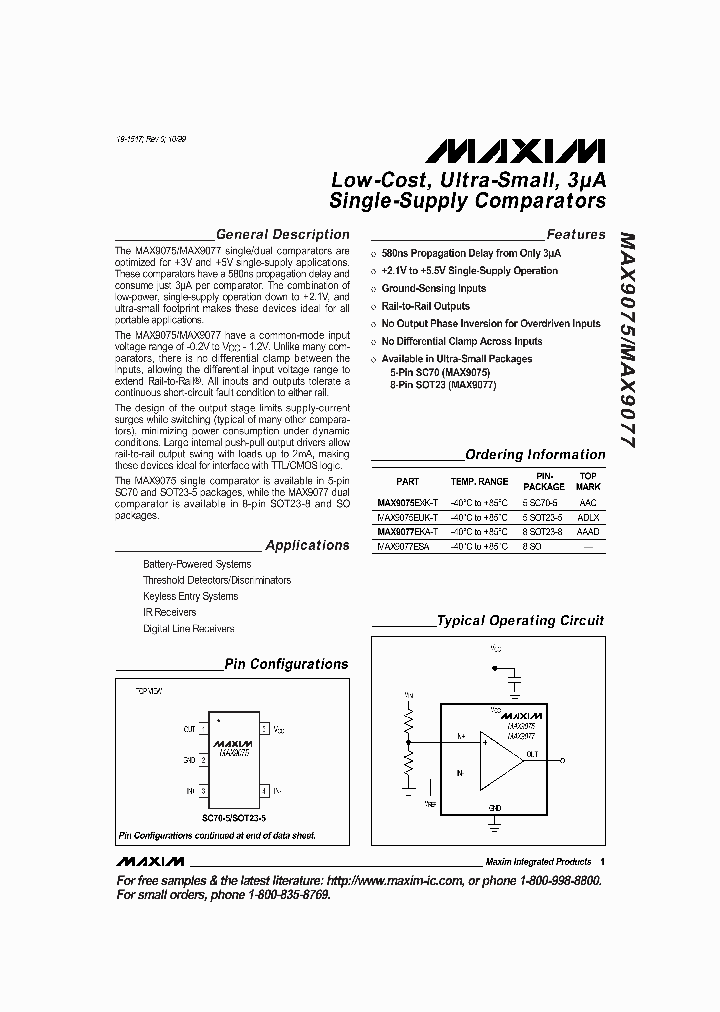 MAX9075_136450.PDF Datasheet