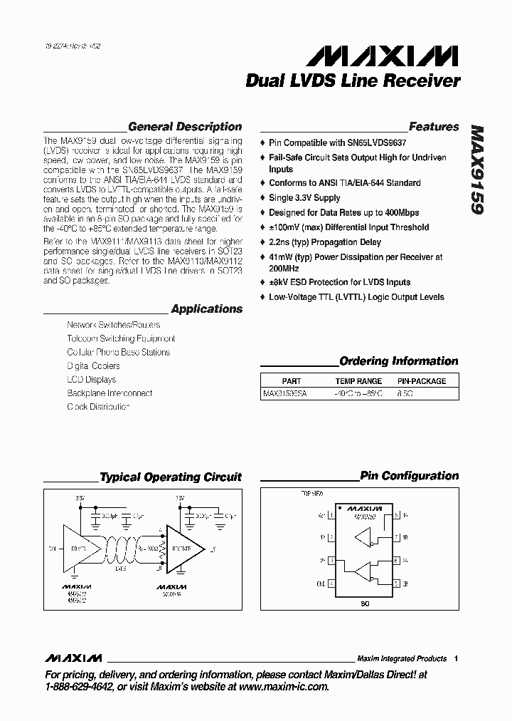 MAX9159_135846.PDF Datasheet