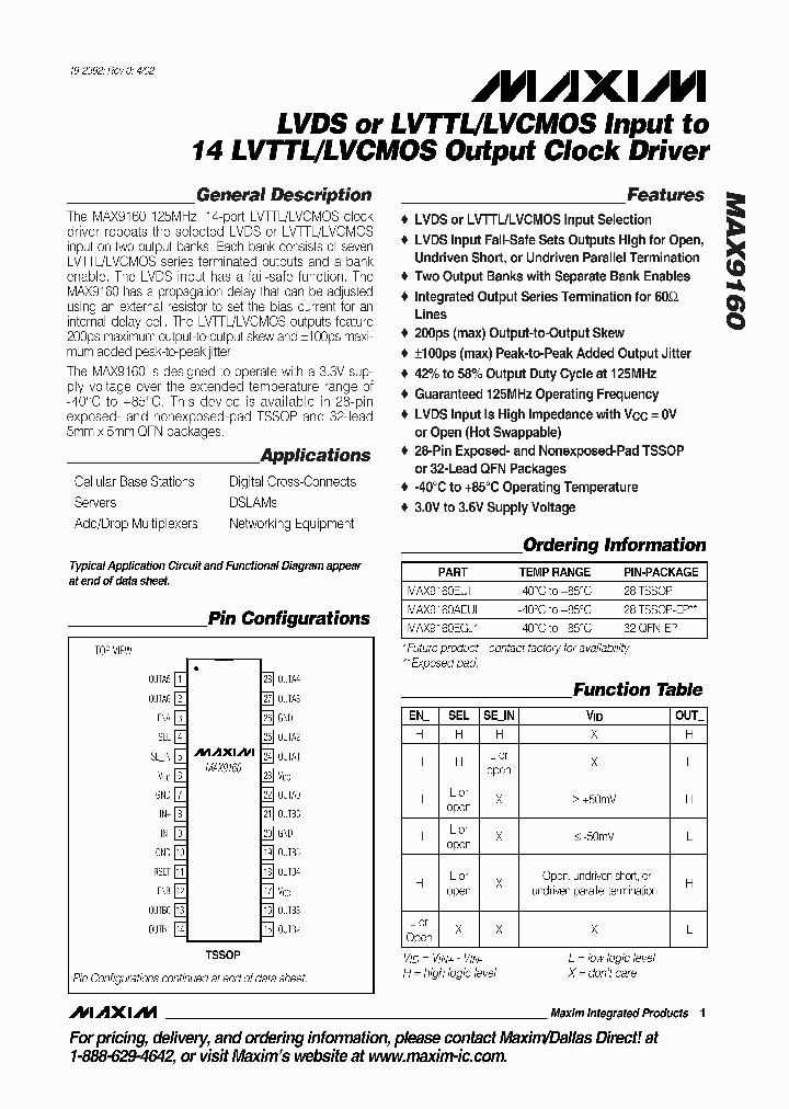MAX9160_169568.PDF Datasheet
