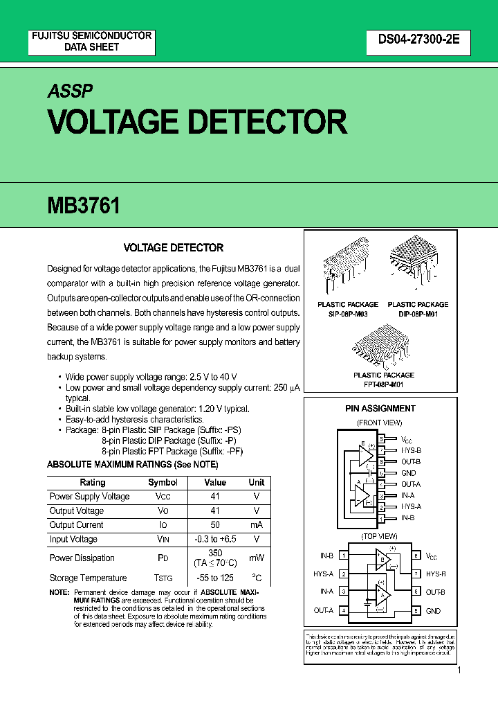 MB3761_158429.PDF Datasheet